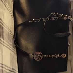 Michael Kors Black Leather Shoulder Bag